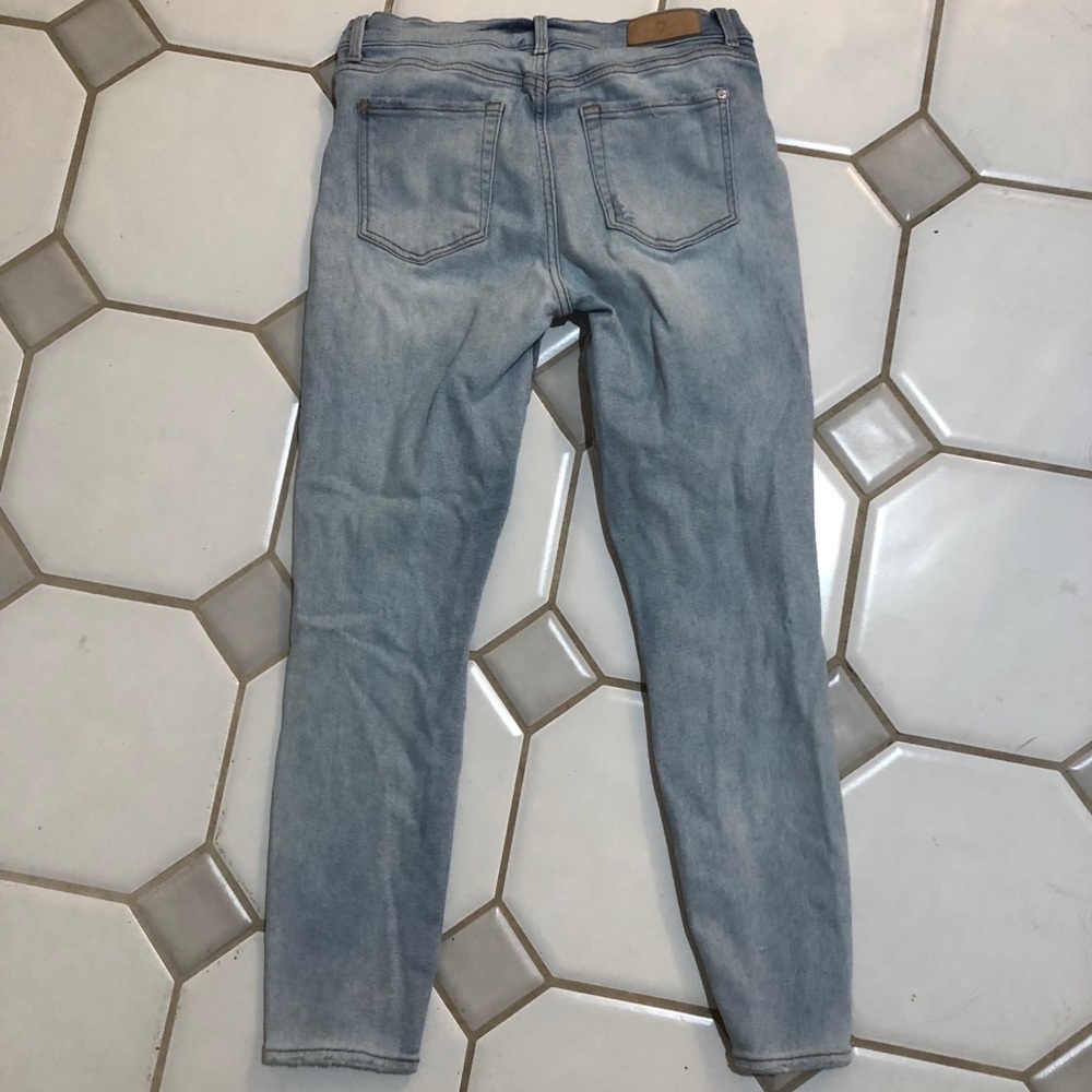 7 for all mankind high waist skinny ankle jeans